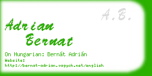 adrian bernat business card
